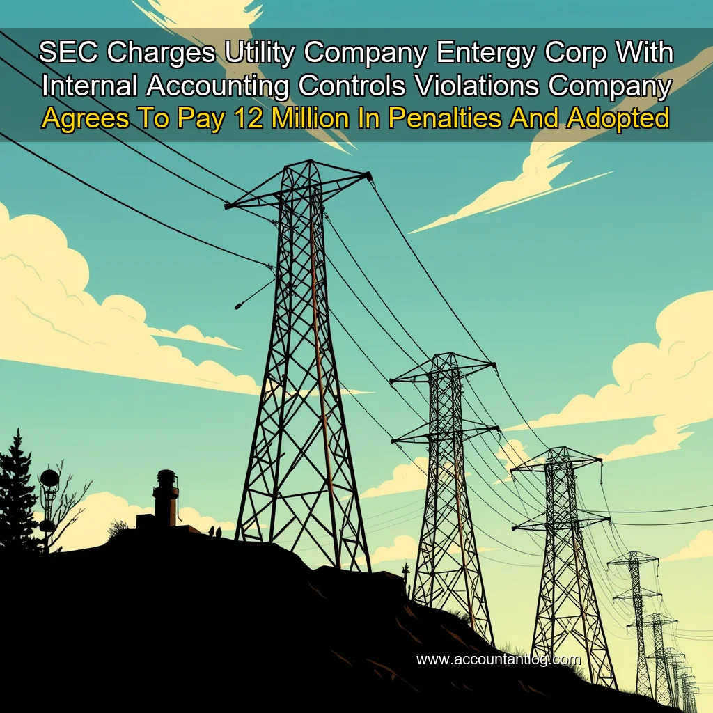 Artistic representation for SEC Charges Utility Company Entergy Corp With Internal Accounting Controls Violations Company Agrees To Pay 12 Million In Penalties And Adopted Independent Consultant Recommended Improvements