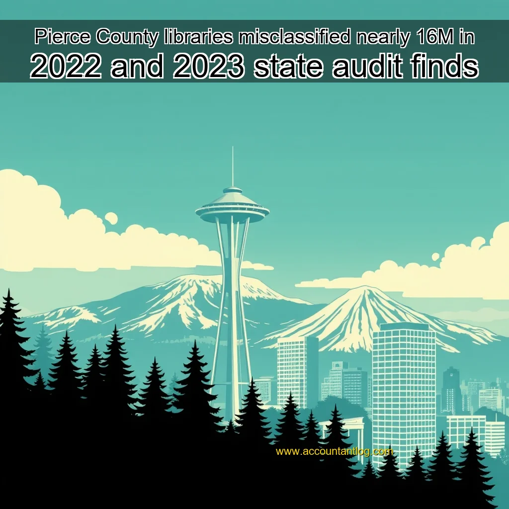 Artistic representation for Pierce County libraries misclassified nearly 16M in 2022 and 2023 state audit finds