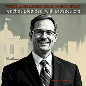 Artistic representation for Former Mustang school payroll services director reaches plea deal with prosecutors