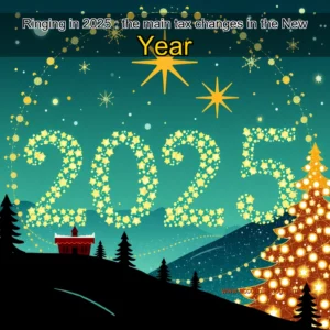 Artistic representation for Ringing in 2025 : the main tax changes in the New Year