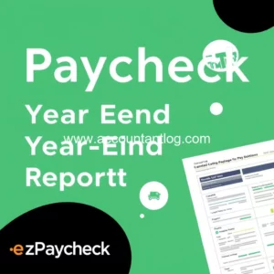 Artistic representation for ezPaycheck Payroll Software Streamlines Year End Tax Reporting with IRS 2024 Form Updates