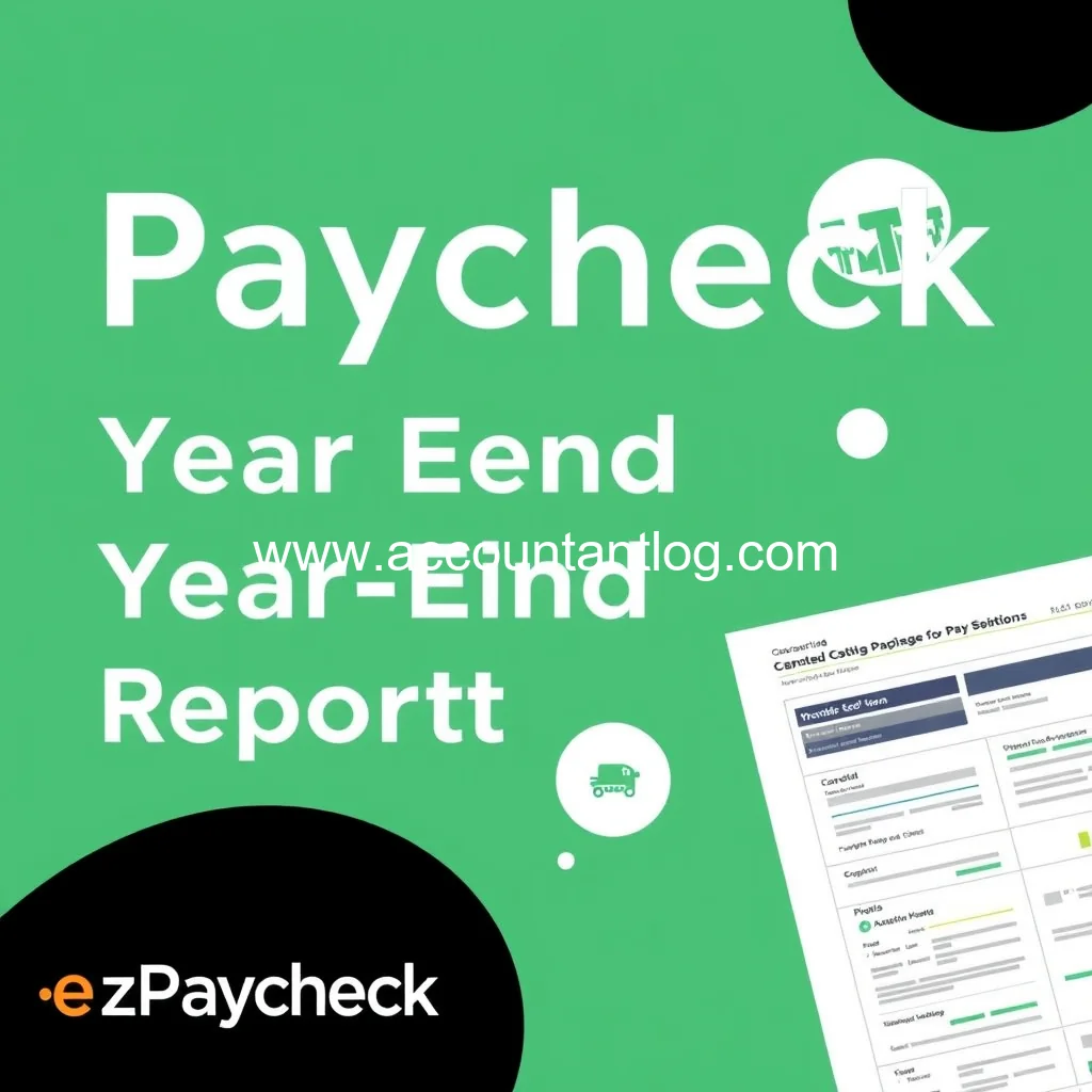 Artistic representation for ezPaycheck Payroll Software Streamlines Year End Tax Reporting with IRS 2024 Form Updates