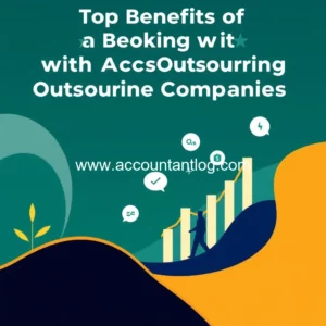 Artistic representation for Top Benefits of Working with Accounting Outsourcing Companies