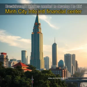 Artistic representation for Breakthrough reforms needed to develop Ho Chi Minh City into intl financial center