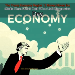 Artistic representation for The Trump Economy Begins : 3 Money Moves the Middle Class Should Hold Off on Until Inauguration Day
