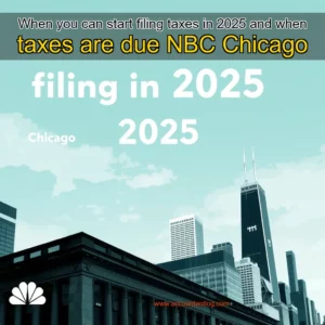 Artistic representation for When you can start filing taxes in 2025 and when taxes are due NBC Chicago