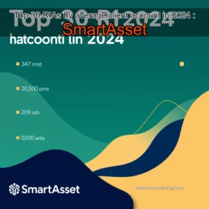 Artistic representation for Top 30 RIAs by average client account in 2024 : SmartAsset