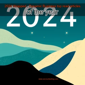 Artistic representation for 2024 Wrapped : Dynamic Business top read articles of the year