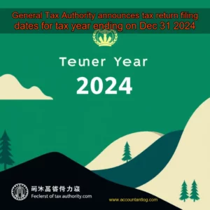 Artistic representation for General Tax Authority announces tax return filing dates for tax year ending on Dec 31 2024