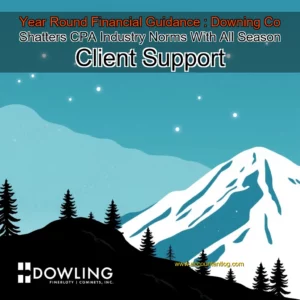Artistic representation for Year Round Financial Guidance : Downing Co Shatters CPA Industry Norms With All Season Client Support