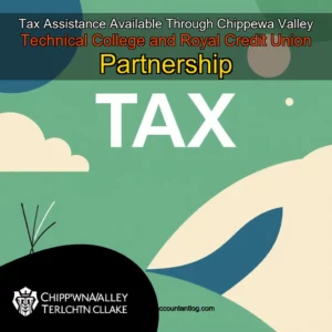 Artistic representation for Tax Assistance Available Through Chippewa Valley Technical College and Royal Credit Union Partnership