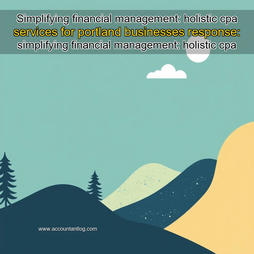 Artistic representation for Simplifying financial management: holistic cpa services for portland businesses response: simplifying financial management: holistic cpa services for portland businesses.