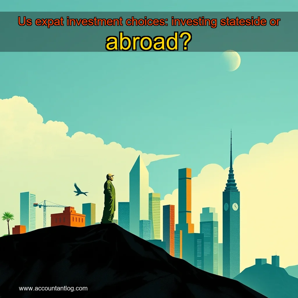 Artistic representation for Us expat investment choices: investing stateside or abroad?