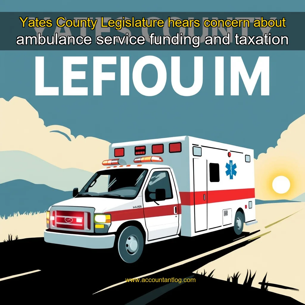 Artistic representation for Yates County Legislature hears concern about ambulance service funding and taxation