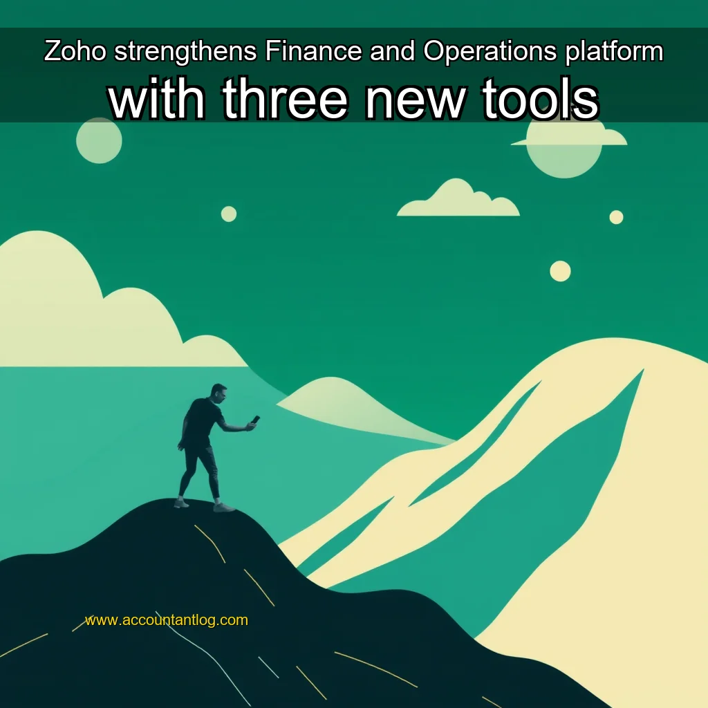 Artistic representation for Zoho strengthens Finance and Operations platform with three new tools