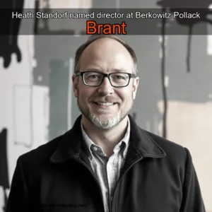 Artistic representation for Heath Standorf named director at Berkowitz Pollack Brant