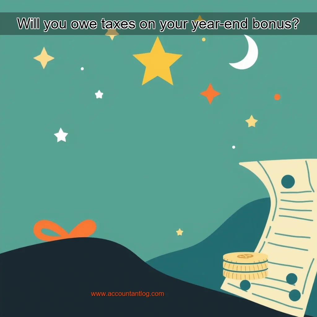 Artistic representation for Will you owe taxes on your year-end bonus?