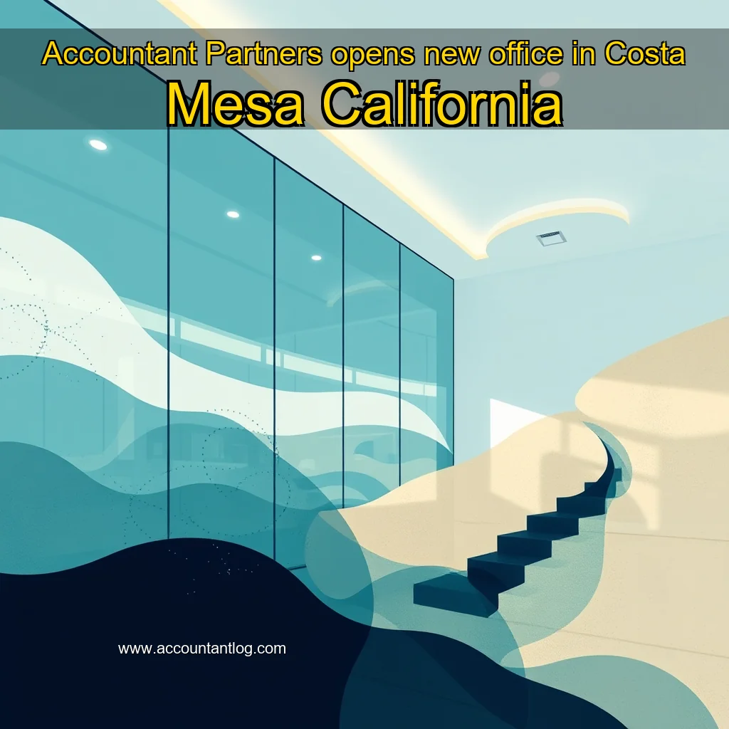 Artistic representation for Accountant Partners opens new office in Costa Mesa California