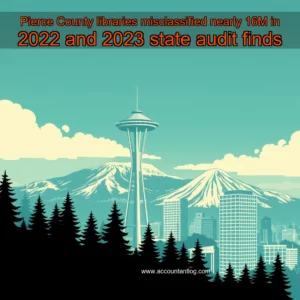 Artistic representation for Pierce County libraries misclassified nearly 16M in 2022 and 2023 state audit finds