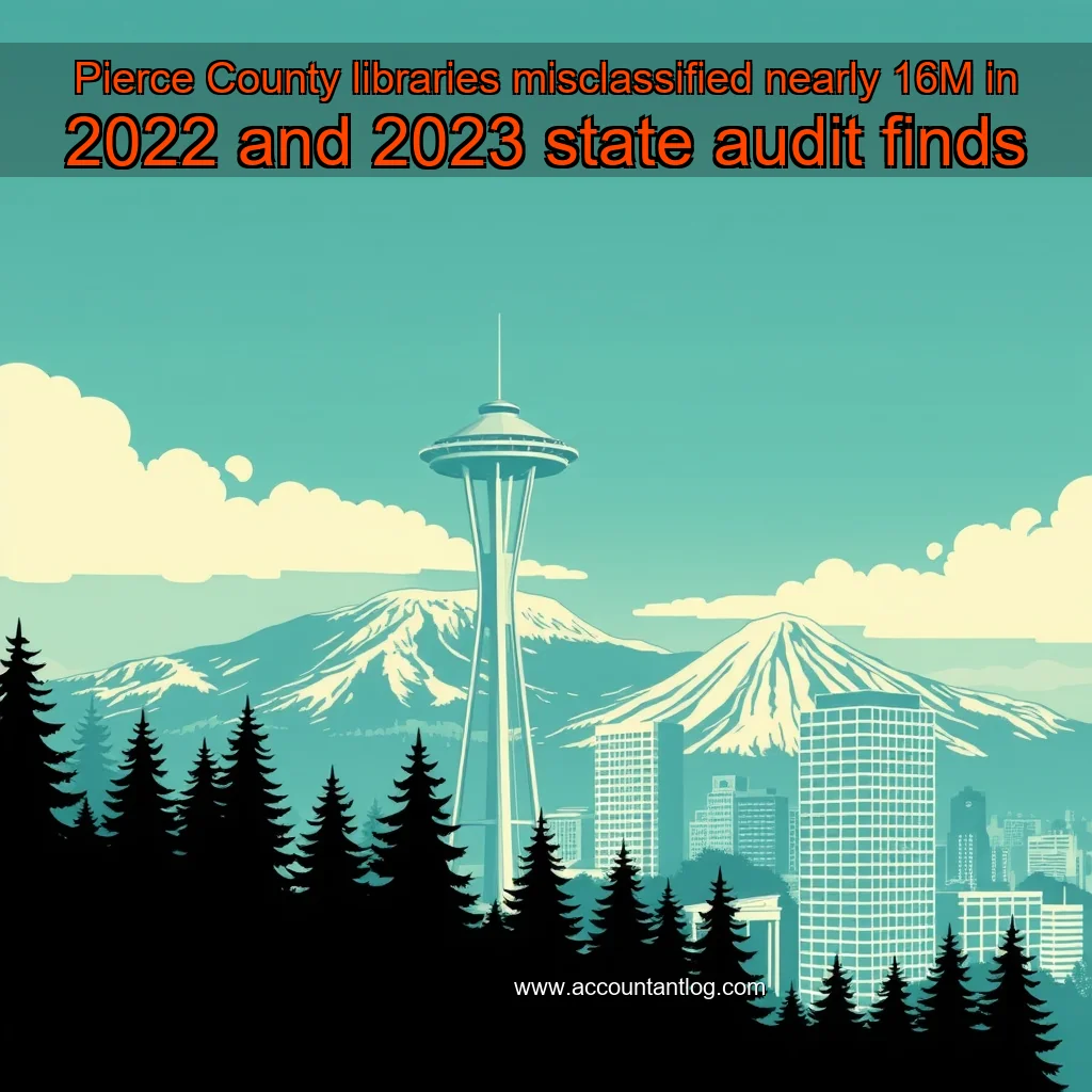 Artistic representation for Pierce County libraries misclassified nearly 16M in 2022 and 2023 state audit finds
