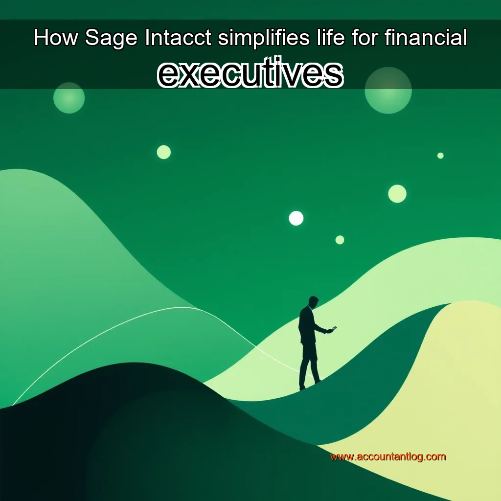 Artistic representation for How Sage Intacct simplifies life for financial executives