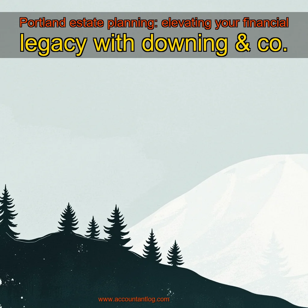 Artistic representation for Portland estate planning: elevating your financial legacy with downing & co.