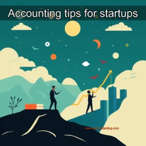 Artistic representation for Accounting tips for startups