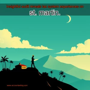 Artistic representation for Insightful audit reveals tax system experiences on st. martin.