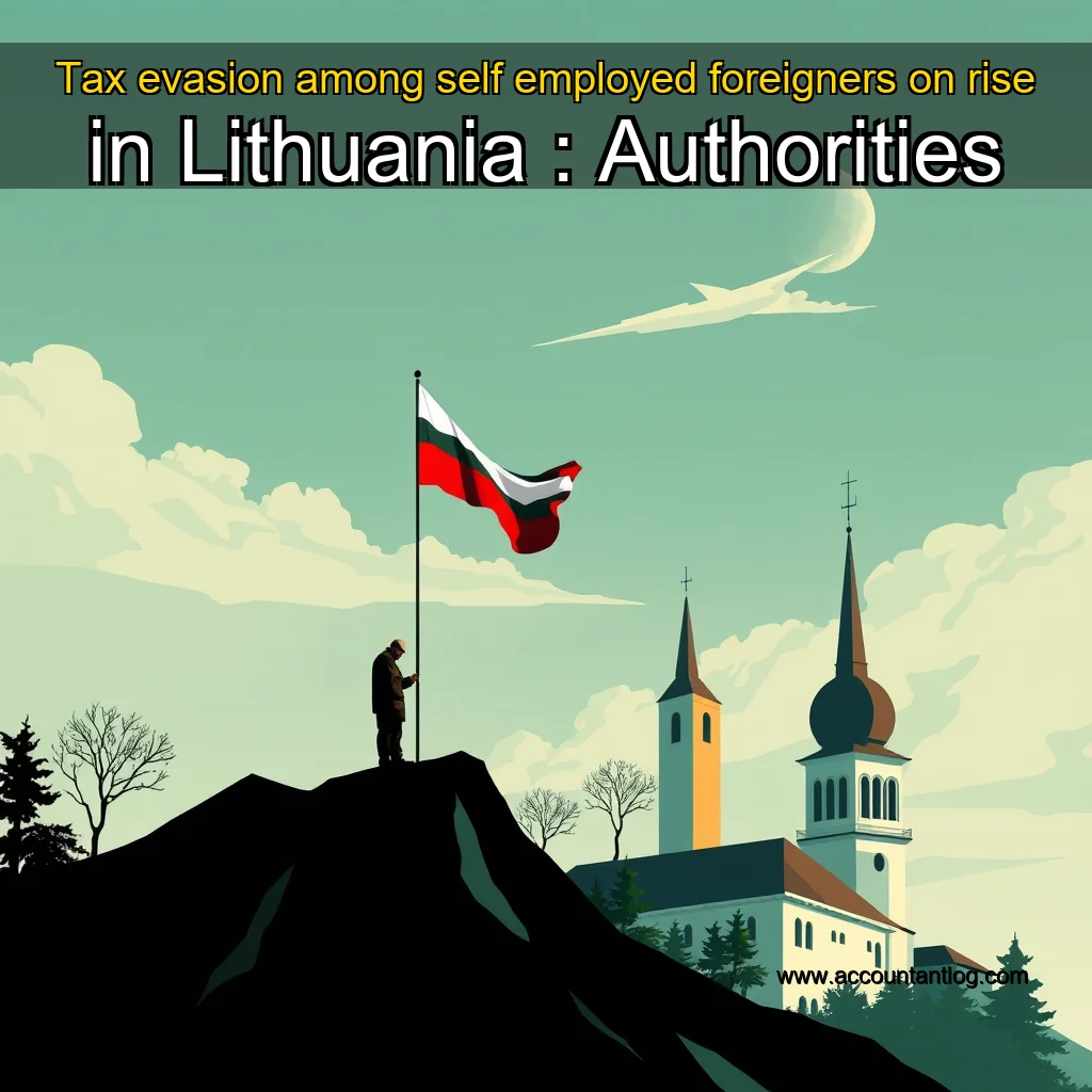 Artistic representation for Tax evasion among self employed foreigners on rise in Lithuania : Authorities