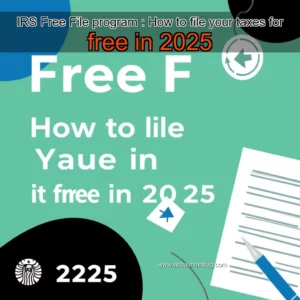Artistic representation for IRS Free File program : How to file your taxes for free in 2025