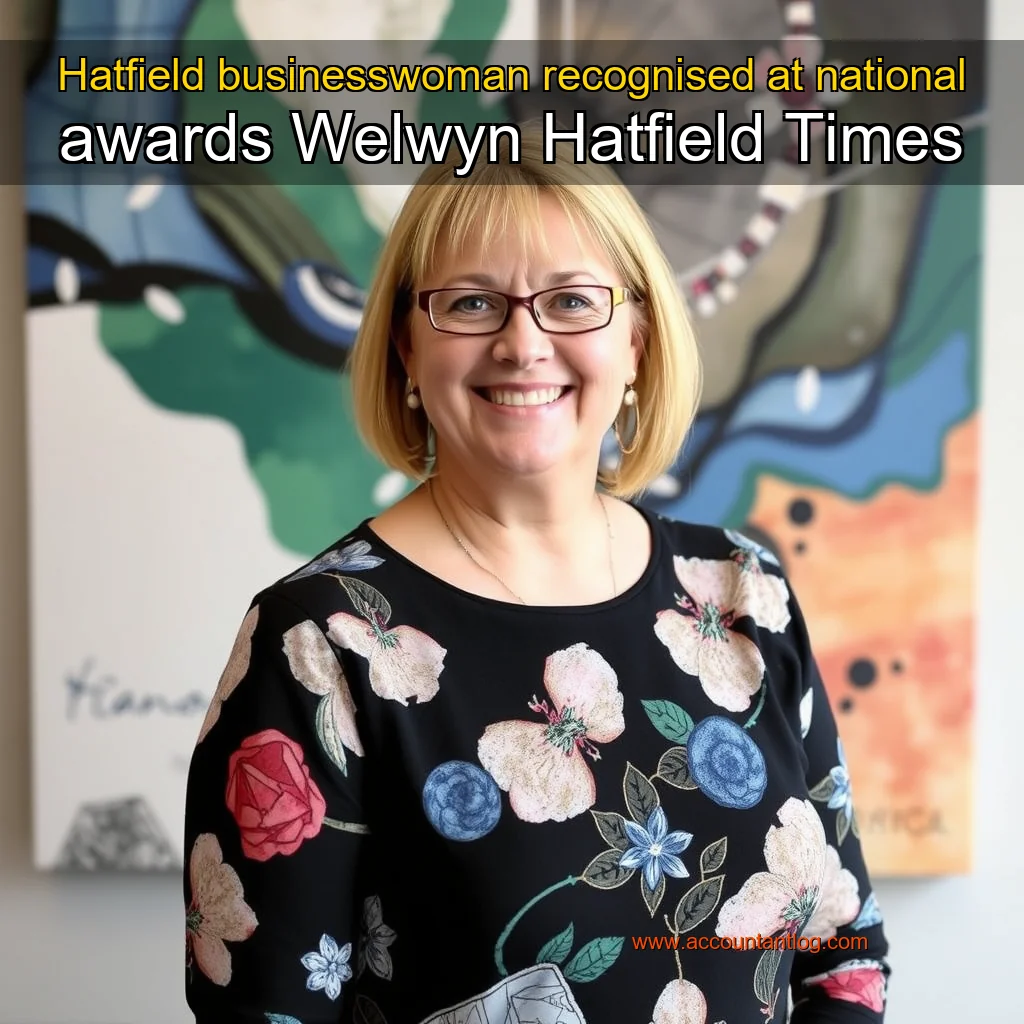 Artistic representation for Hatfield businesswoman recognised at national awards Welwyn Hatfield Times