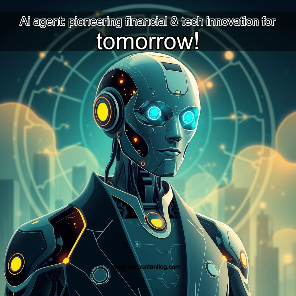 Artistic representation for Ai agent: pioneering financial & tech innovation for tomorrow!