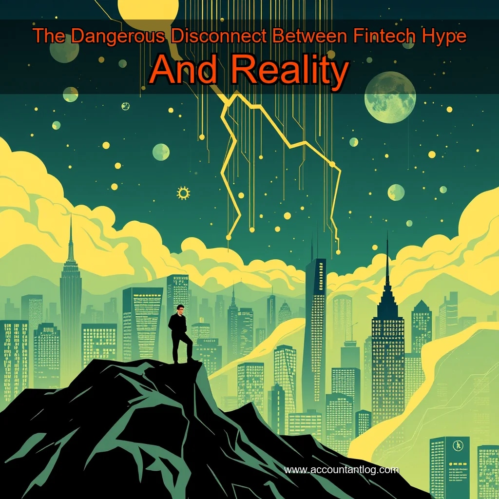 Artistic representation for The Dangerous Disconnect Between Fintech Hype And Reality