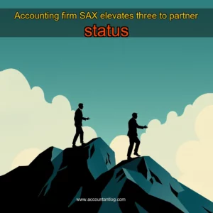 Artistic representation for Accounting firm SAX elevates three to partner status