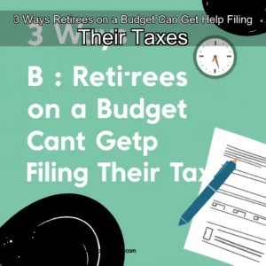 Artistic representation for 3 Ways Retirees on a Budget Can Get Help Filing Their Taxes