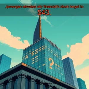 Artistic representation for Jpmorgan elevates ally financial's stock target to $43.