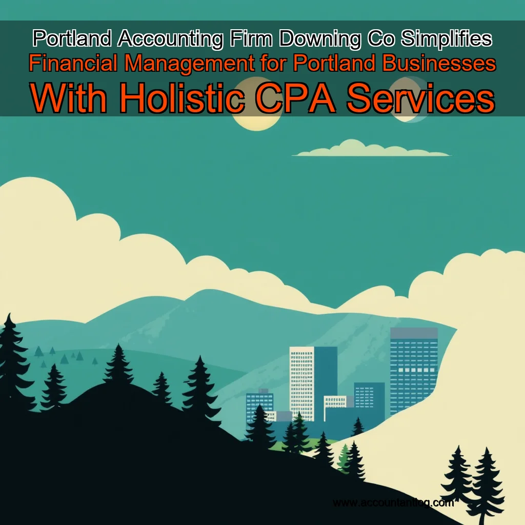 Artistic representation for Portland Accounting Firm Downing Co Simplifies Financial Management for Portland Businesses With Holistic CPA Services