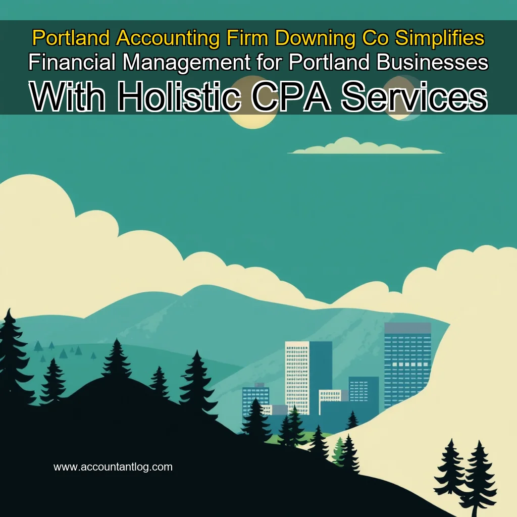 Artistic representation for Portland Accounting Firm Downing Co Simplifies Financial Management for Portland Businesses With Holistic CPA Services