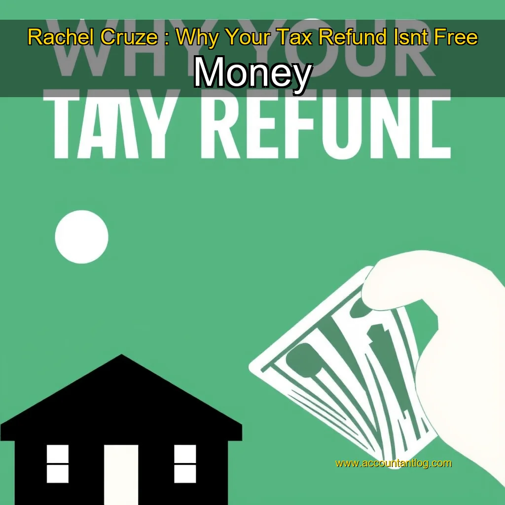 Artistic representation for Rachel Cruze : Why Your Tax Refund Isnt Free Money