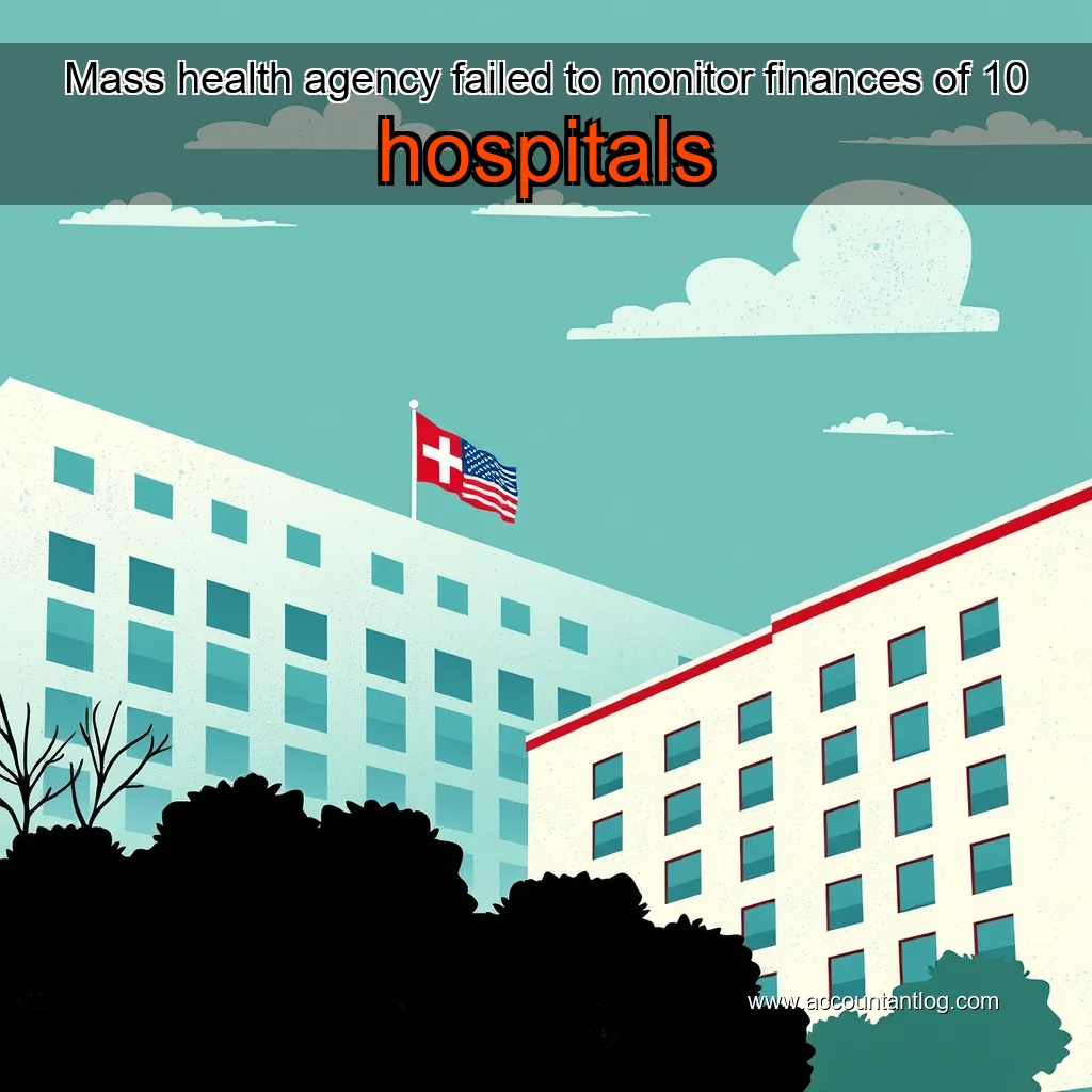 Artistic representation for Mass health agency failed to monitor finances of 10 hospitals