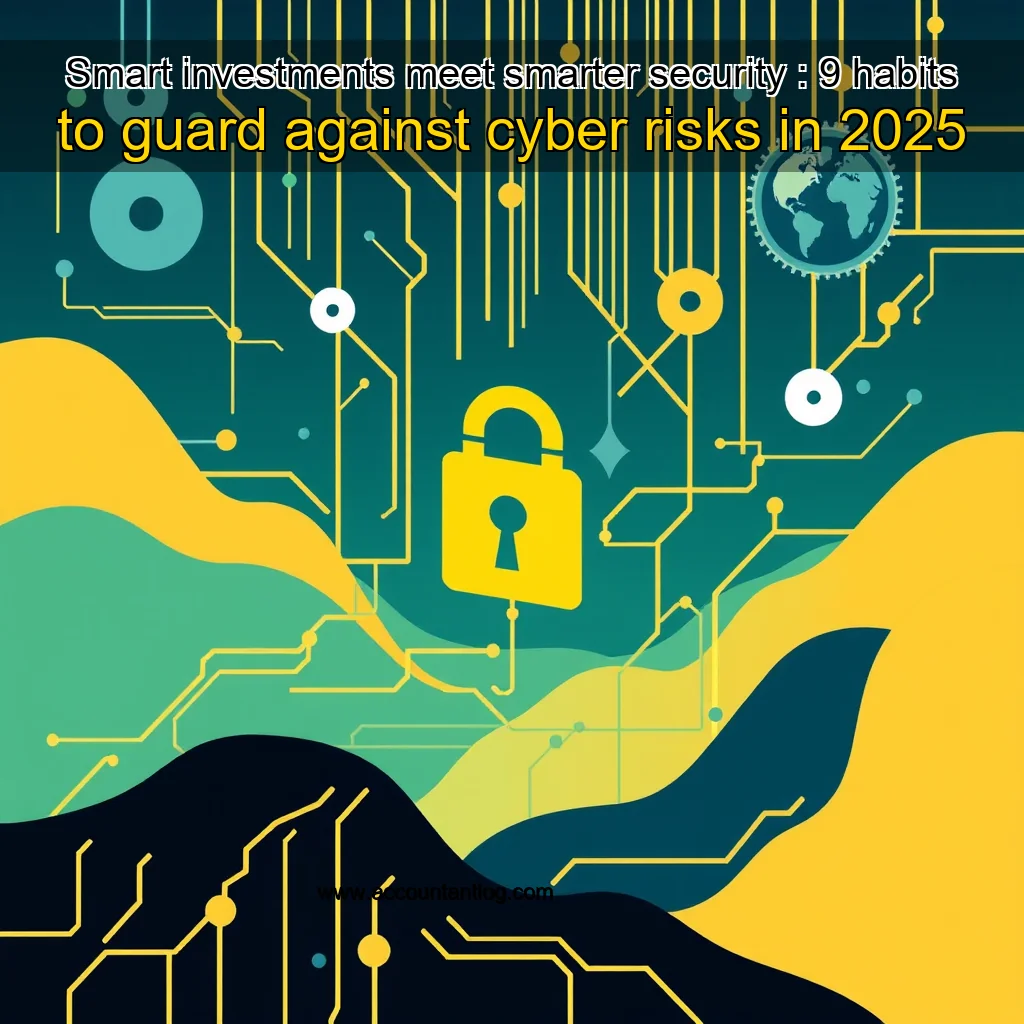 Artistic representation for Smart investments meet smarter security : 9 habits to guard against cyber risks in 2025