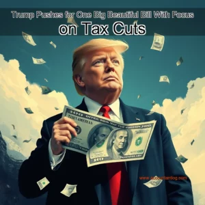 Artistic representation for Trump Pushes for One Big Beautiful Bill With Focus on Tax Cuts