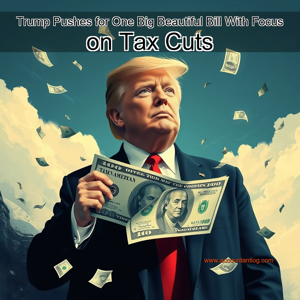 Artistic representation for Trump Pushes for One Big Beautiful Bill With Focus on Tax Cuts