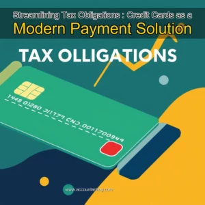 Artistic representation for Streamlining Tax Obligations : Credit Cards as a Modern Payment Solution