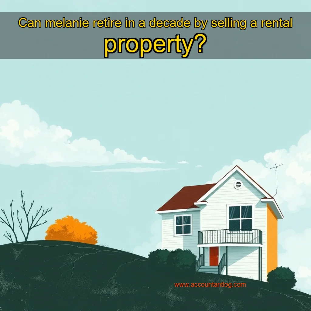 Artistic representation for Can melanie retire in a decade by selling a rental property?