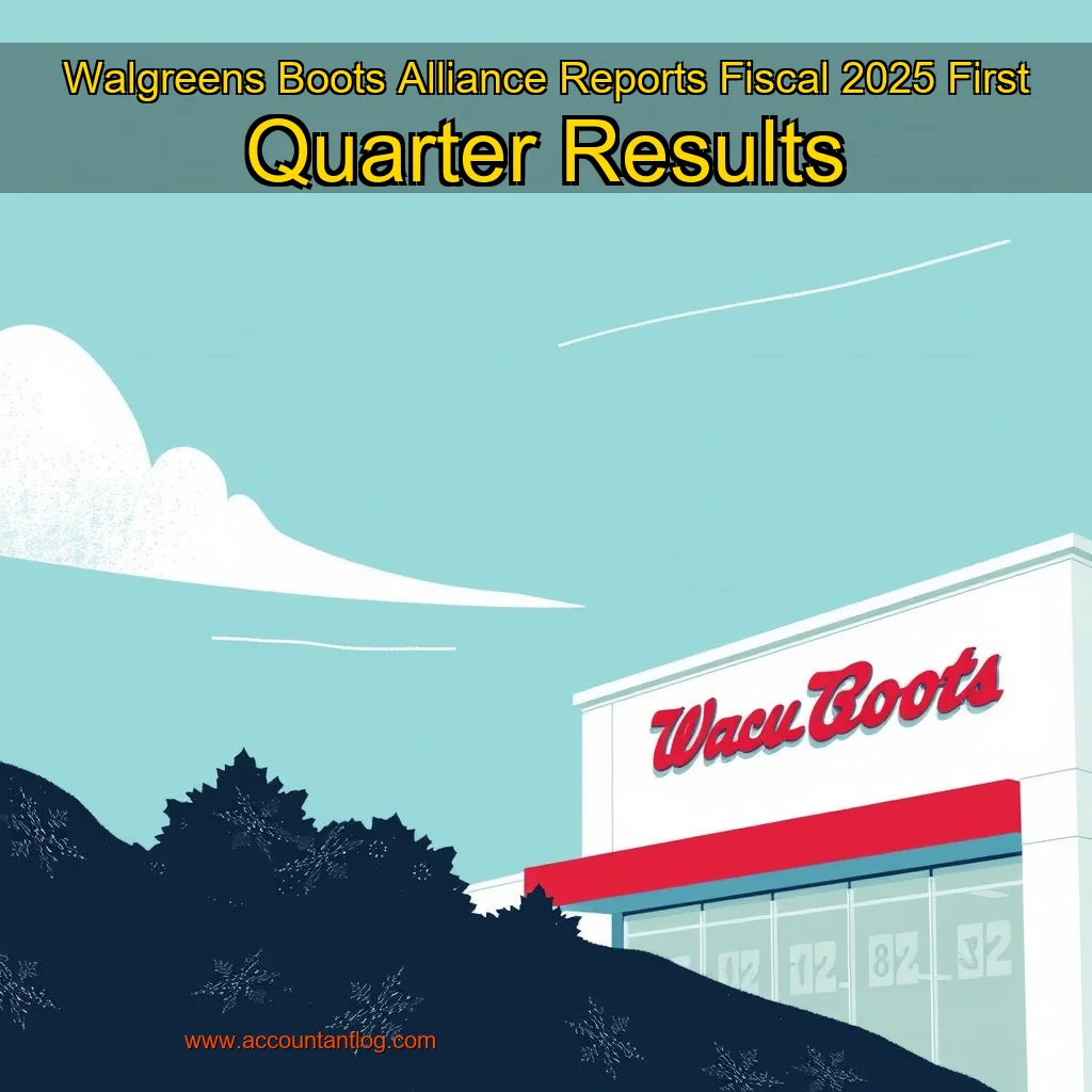 Artistic representation for Walgreens Boots Alliance Reports Fiscal 2025 First Quarter Results