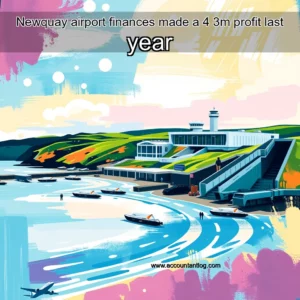 Artistic representation for Newquay airport finances made a 4 3m profit last year