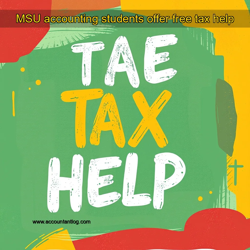 Artistic representation for MSU accounting students offer free tax help