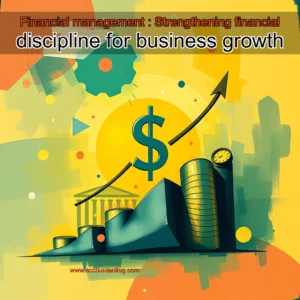 Artistic representation for Financial management : Strengthening financial discipline for business growth