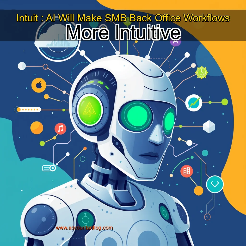 Artistic representation for Intuit : AI Will Make SMB Back Office Workflows More Intuitive